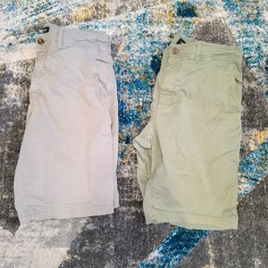 Two American Eagle Longer Length Shorts size 36